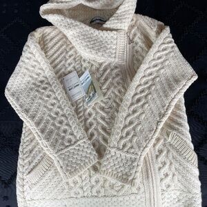 Aran Hooded Irish Sweater